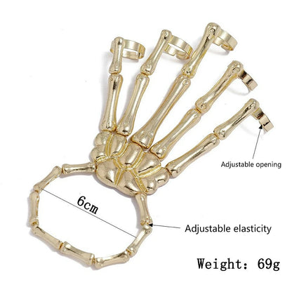 Adjustable Skeleton Hand Bracelet