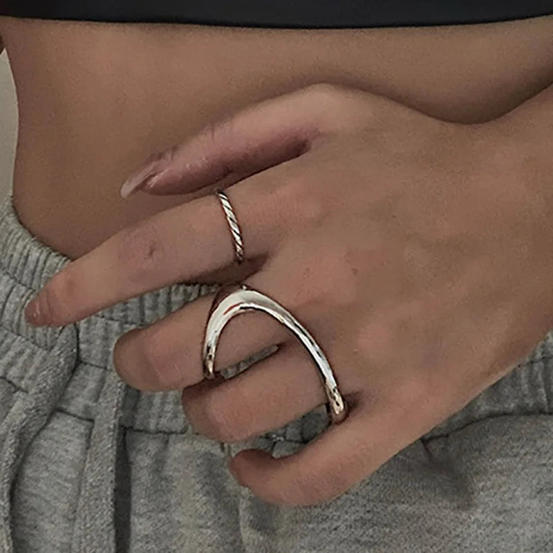 Irregular Geometric Finger Rings