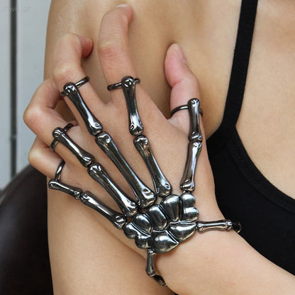 Adjustable Skeleton Hand Bracelet