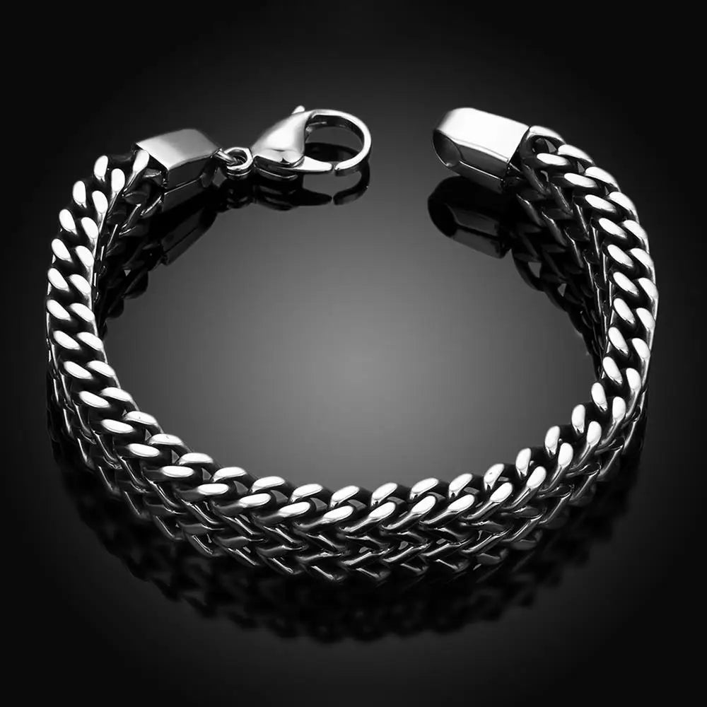 Titanium Steel Geometric Figaro Bracelet