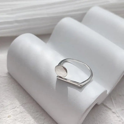 Geometric Sterling Silver Rings