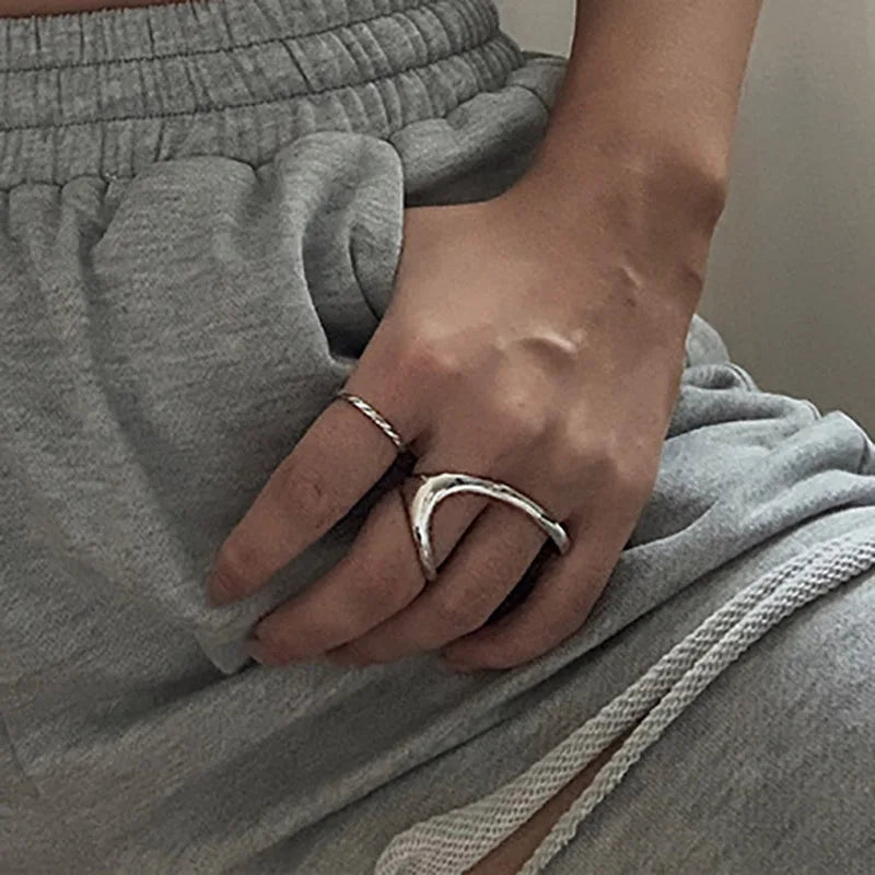 Irregular Geometric Finger Rings