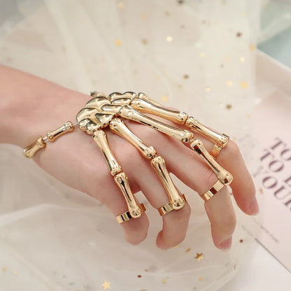 Adjustable Skeleton Hand Bracelet