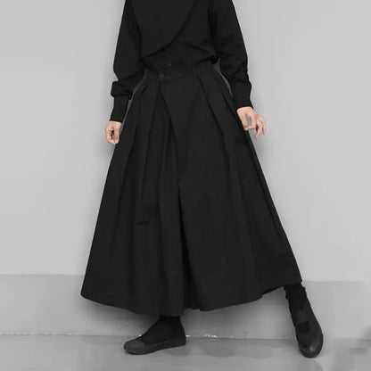 Gothic Loose Cropped Hakama Pants