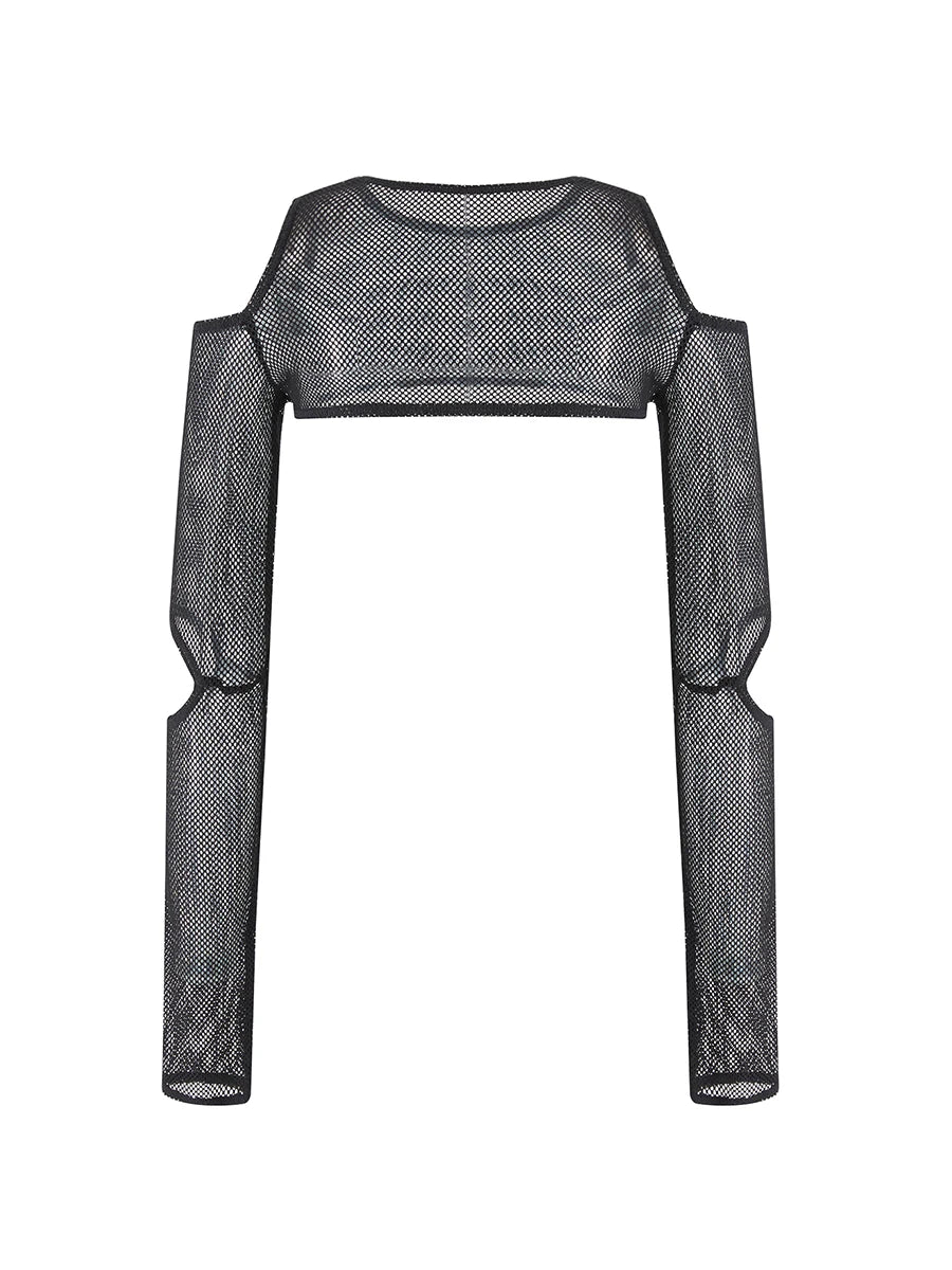 Retro Mesh Shrug