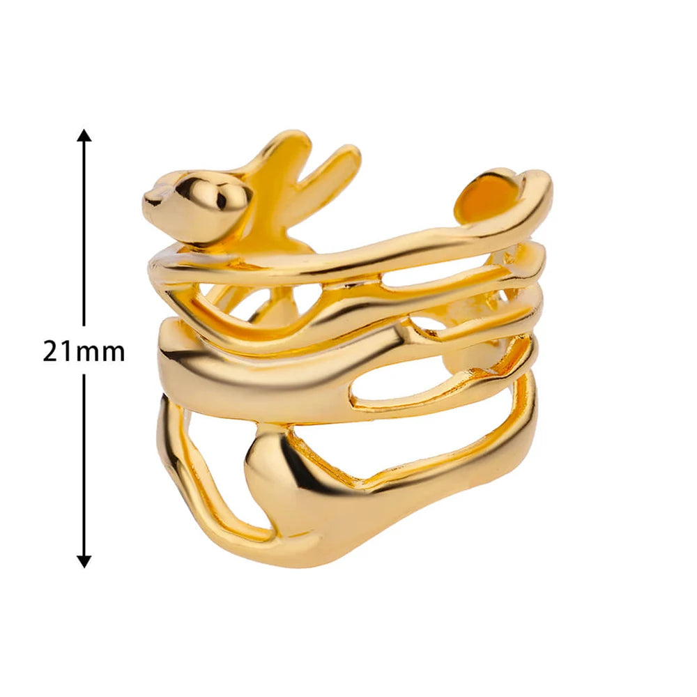 Elegant Lines Stainless Steel Rings