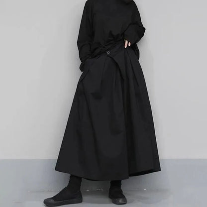 Gothic Loose Cropped Hakama Pants