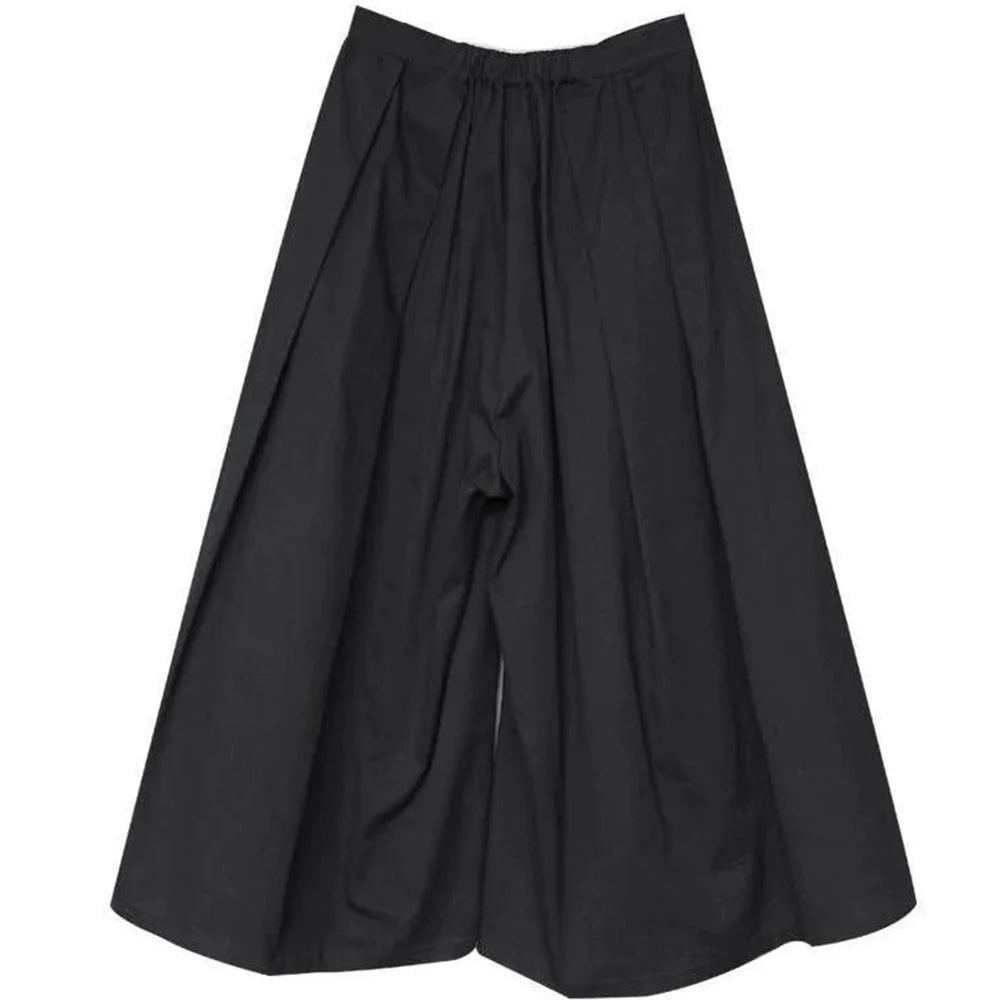 Gothic Loose Cropped Hakama Pants