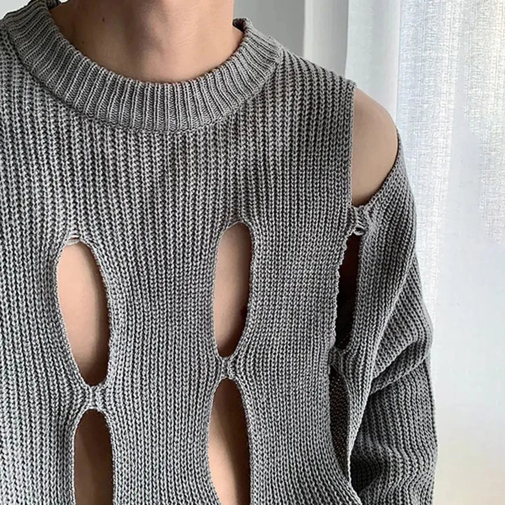 Lazy Hollow Knit Sweater