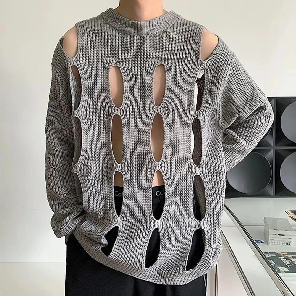 Lazy Hollow Knit Sweater