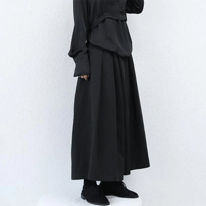 Gothic Loose Cropped Hakama Pants