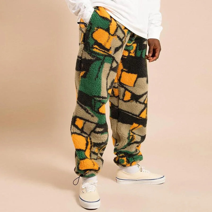 Printed Double-Color Trousers