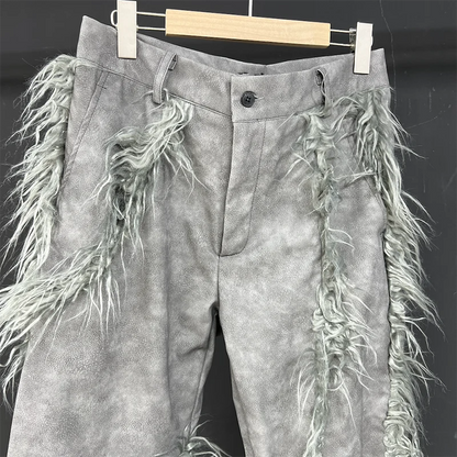 Fur Fringe Wrapped Pant