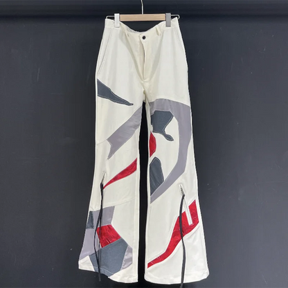 Contrast Deconstruction Pants