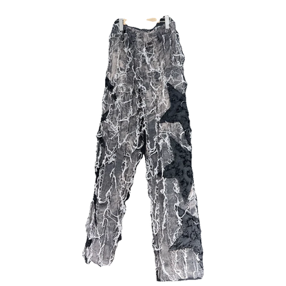 Shredded Loose Star Jeans