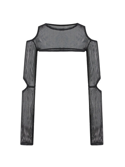 Retro Mesh Shrug